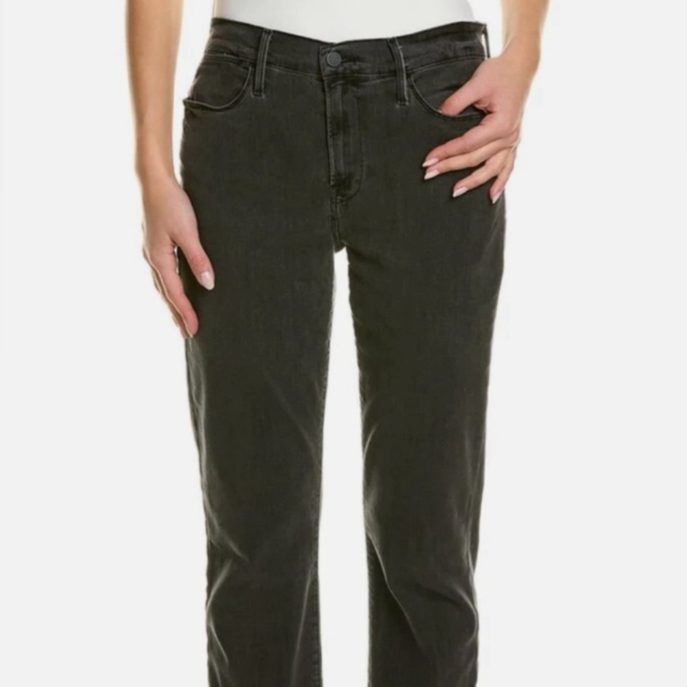 FRAME Denim Jeans Le High Straight Size 27 sample NWOT black gray distressed